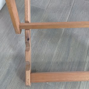 Reposera Plegable de Madera y Lona Verde - imagen 5