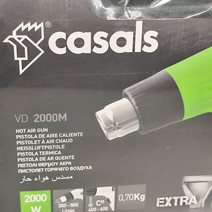 Pistola de Calor Casals VD 2000M 2000W con Accesorios en Caja Plástica - imagen 2