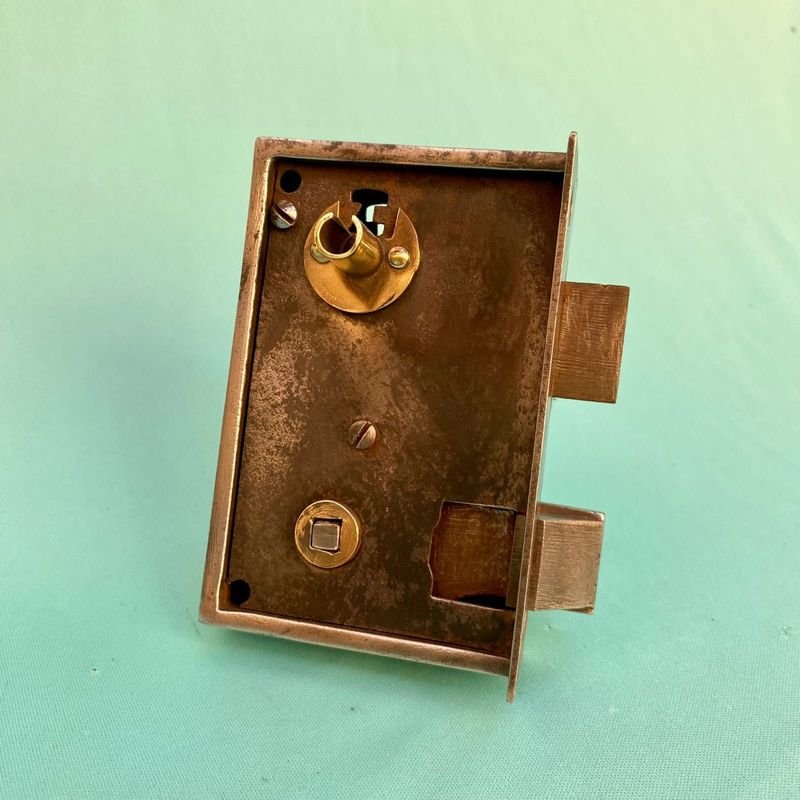 Antigua cerradura francesa de puerta de sobreponer para venta - imagen 4