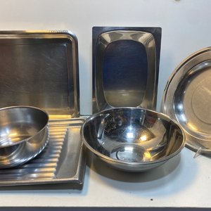Set de 6 Piezas de Acero Inoxidable: Bandejas y Bowls - imagen 2