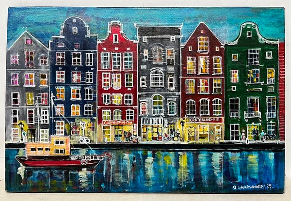 Lote siguiente: Pintura de Gabriela Langwagen 'Amsterdam' - Oleo sobre tela