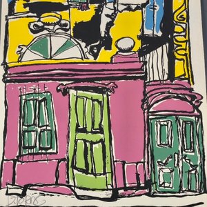 Serigrafía "Paisaje Urbano" de Denry Torres, Setiembre 1975 - imagen 5