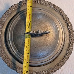 Centro de Mesa con Tapa de Platina Antigua - imagen 4