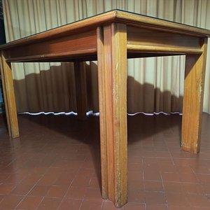 Juego de Comedor: Mesa Extensible con Tapa de Vidrio y 6 Sillas Tapizadas - imagen 9