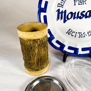 Lote de 9 piezas de vajilla y decoración vintage - imagen 3