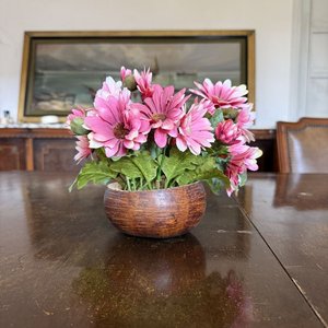 Floreros de Mambu con Flores Artificiales Rosas - imagen 7