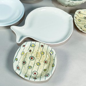 Set de 7 Fuentes y Platos Decorativos Vintage - imagen 5