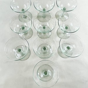 Diez Copas de Champagne Hialinas Estilo Coupe - imagen 2