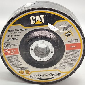 Lote siguiente: Kit 5 Discos de Desbaste CAT 5" x 1/4" x 7/8" para Metal