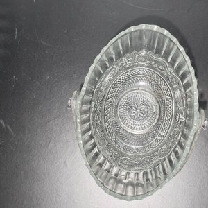 Set de 3 Fuentes y Bols de Vidrio Tallado - imagen 9