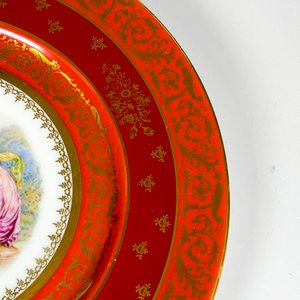 Plato de porcelana Limoges damas, diámetro 28 cm - imagen 4