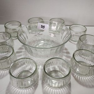Fuente de Vidrio con 10 Compoteras Individuales - imagen 2