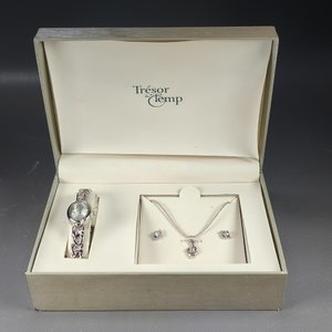 Set de Bijouterie Trésor Temp: Reloj, Collar y Caravanas con Estuche - imagen 8