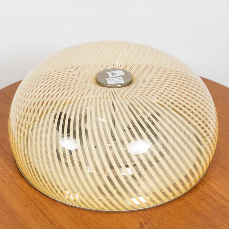 Plafón de Acrílico con Diseño Espiral y Etiqueta - Diámetro 40 cm