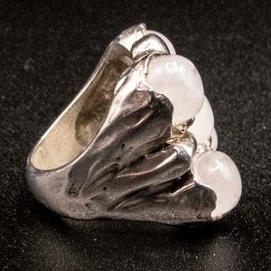 Anillo de Plata 950 con Piedras de Luna - imagen 2