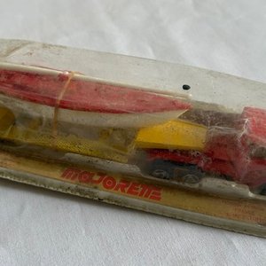 Camión Transportador de Lancha Vintage Majorette - imagen 2