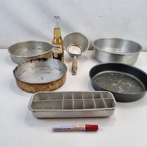 Piezas Cocina: Moldes Aluminio y Metal, Colador Aluminiapura Industria Uruguaya - imagen 2