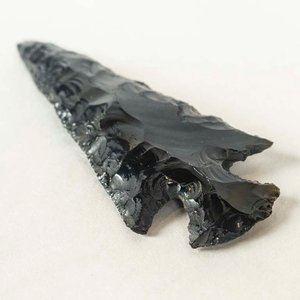 Punta de Flecha Antigua de Obsidiana Mexicana - 13 cm - imagen 2