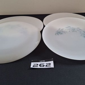 Lote de Vajilla: 3 Tazas Nescafé, 1 Pocillo Museo del Fútbol Uruguay, 8 Platos Opalina - imagen 5