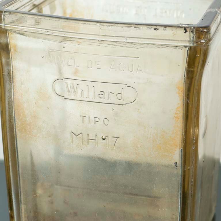Vaso de bateria antigua Willard - Medidas: 21x21x27cm - imagen 2