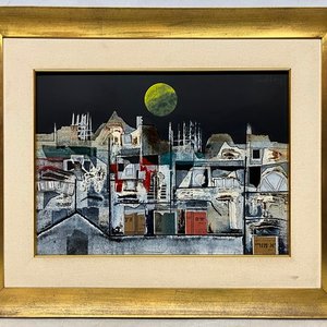Obra "Luna Llena" de Raúl Pavlotzky - Acrílico sobre Fibra - imagen 2