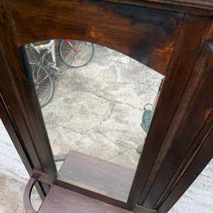 Recibidor de Madera con Paraguero, Espejo y Cajón - imagen 3