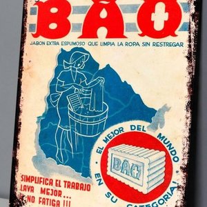Lote anterior: Cartel Chapa Decorativo Jabón Bao "El Mejor del Mundo" 28x19 cm