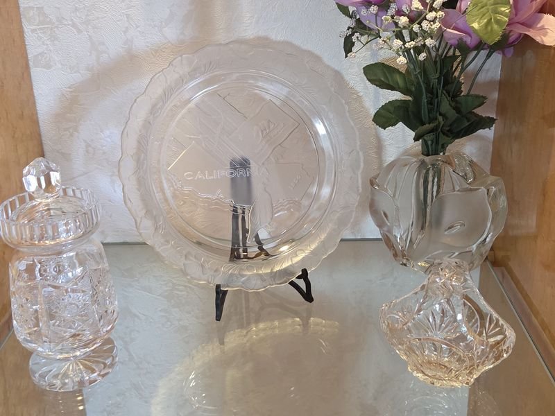 Lote siguiente: 4 Piezas en Cristal para Decoración
