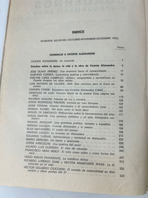Revista Cuadernos Hispanoamericanos Madrid 1979 - imagen 5