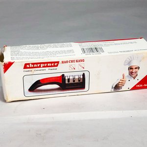 Afilador de Cuchillas "Sharpener" Hao Chu Kang Rojo y Negro en Caja - imagen 3