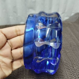Centro de Mesa Decorativo Estilo Murano y Cenicero Azul Cobalto - imagen 4