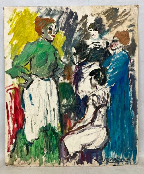 Lote anterior: Pintura de Eduardo Vernazza "Damas"