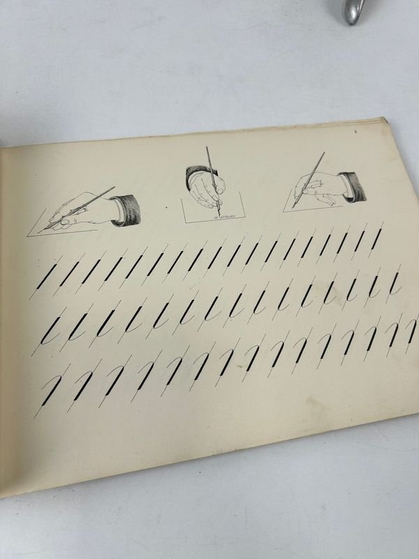 El Caligrafo Moderno en 2 Tomos - Libros Antiguos con Caligrafía - imagen 6