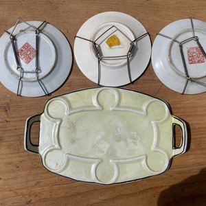 PLATOS DECORATIVOS CANTON ETC Y BANDEJA DE MINI MEDIDAS - imagen 4