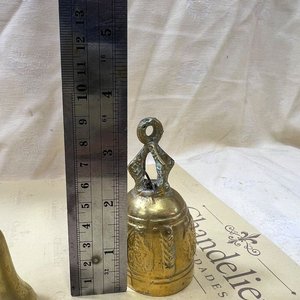 Lote de 2 campanas antiguas de bronce con águila y motivos orientales - imagen 8