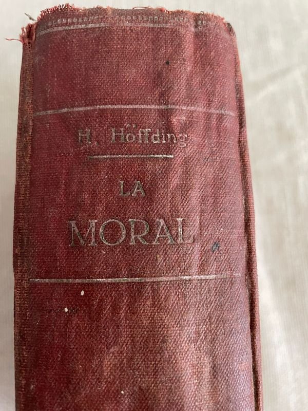 Libro "La Moral" de H. Hoffding, Edición Alemana