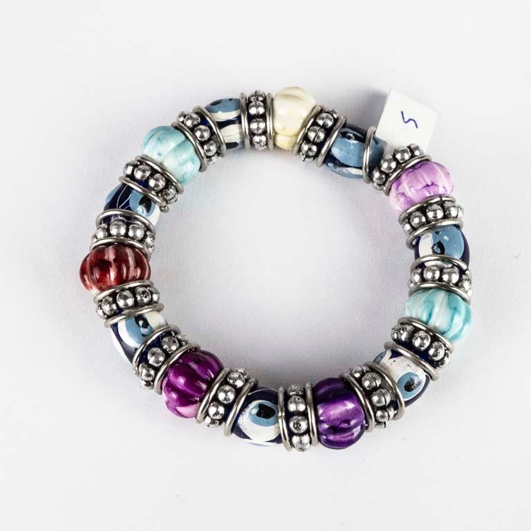 Pulsera de plata y acrílico - Accesorio de moda - imagen 1