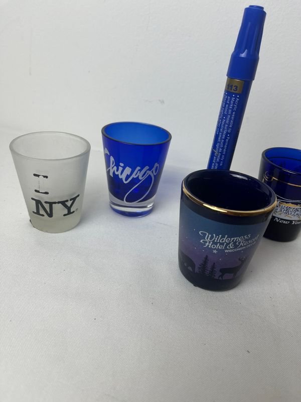 Vasos chupito de cerámica con diseño decorativo - imagen 5