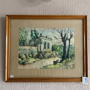 Lote anterior: Acuarela "Casa con Árboles" de Milans Martínez, 1962