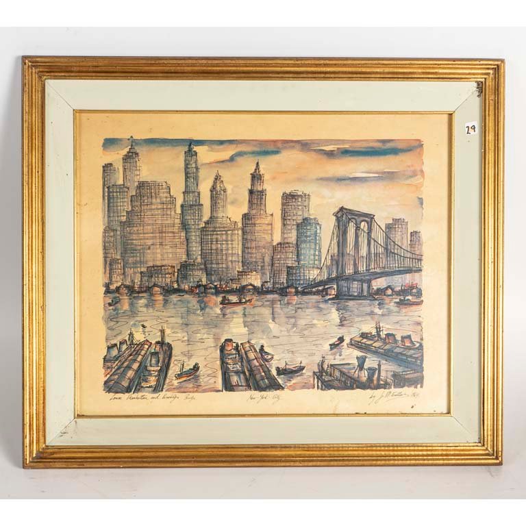 Lote anterior: Acuarela de Nueva York - Medidas: 47 x 57cm