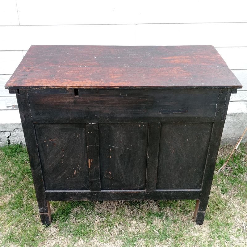 Mueble auxiliar en cedro con dos cajones y un estante - imagen 5