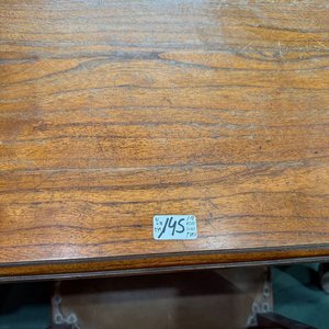 Lote siguiente: Juego de Comedor: Mesa Extensible de Raíz con 6 Sillas Tapizadas en Cuero