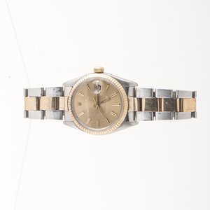 Reloj Rolex Date para Hombre Combinado Malla Oyster con Estuche - imagen 2