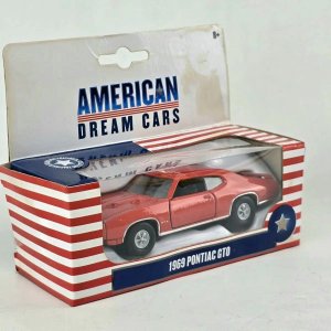 Auto a Escala Pontiac GTO 1969 American Dream Cars Rojo - imagen 5