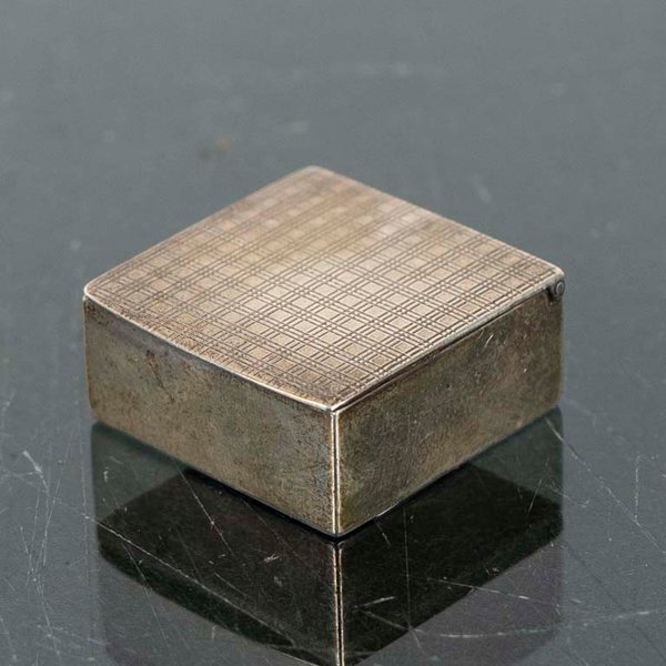Pastillero Cuadrado de Plata Sellada - imagen 1