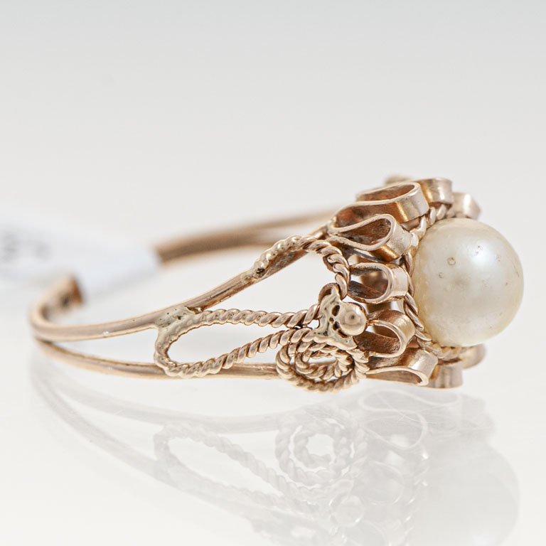 Anillo de Oro con Perla - imagen 2