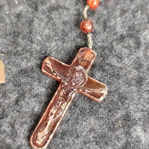 Dos Rosario de Madera y Piedra con Cruces - imagen 4
