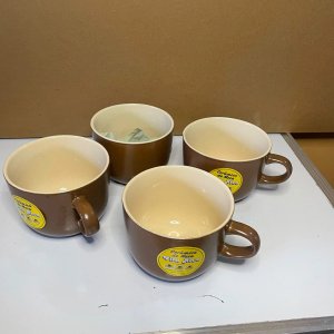 Lote de 4 Tazones de Cerámica Marrón Vila Rica - imagen 3