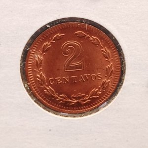 Moneda Argentina 2 Centavos 1948 Cobre Sin Circular - imagen 5