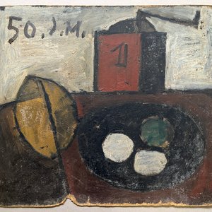 Lote siguiente: Bodegón con Molinillo 1 de Jonio Montiel - Óleo sobre Cartón (1950)